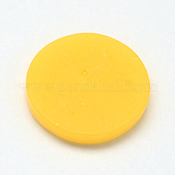 ポメロ樹脂デコデンカボション  模造食品  オレンジ  15x2.5mm&nbsp;X-CRES-R183-15A