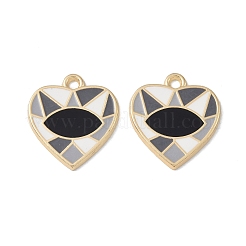 Rack Plating Alloy Enamel Pendants&nbsp;FIND-I038-09