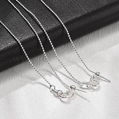 1mm Brass Ball Chain Adjustable Slider Necklaces&nbsp;KK-K398-28S
