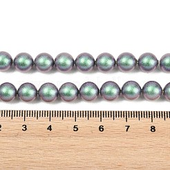 Frosted Glass Pearl Beads Strands&nbsp;GLAA-A044-08A-15