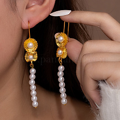 Alloy Imitation Pearl Dangle Earrings for Women&nbsp;WG6C977-01