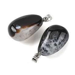 Natural Dyed & Heated Agate Tumbled Stone Pendants&nbsp;GG-K002-07F
