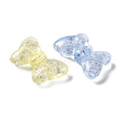 パチパチ透明アクリルビーズ  ミックスカラー  蝶結び  14.5x22x6mm  穴：1.8mm  約500個/500g&nbsp;OACR-G033-05B
