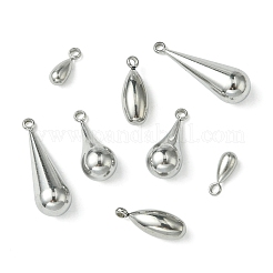 8Pcs 4 Styles 304 Stainless Steel Pendants&nbsp;STAS-CJ0002-84