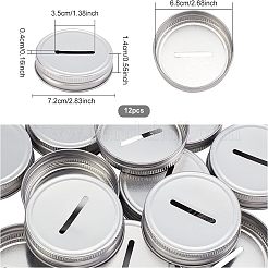 12Pcs Tinplate Coin Slot Bank Lids&nbsp;FIND-FG0001-49