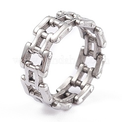 Tarnish Resistant Unisex 304 Stainless Steel Finger Rings&nbsp;RJEW-K233-05-P