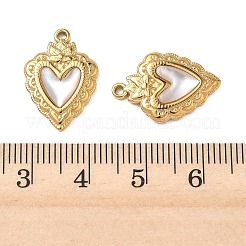 Natural Freshwater Shell Pendants&nbsp;STAS-G397-25G-01