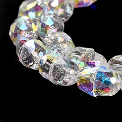 Electroplate Glass Beads Strands&nbsp;EGLA-D030-04B