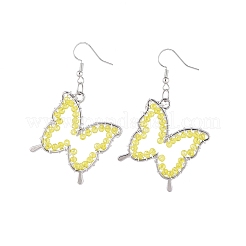 Glass Dangle Earring & Pendant Necklace Jewelry Sets&nbsp;SJEW-JS01076-05