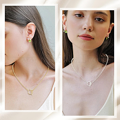 20セット2色304ステンレススチールマンテル  ミックスカラー  リング：20.5x16x2mm  穴：3mm  バー：23x7x2mm  穴：3mm  10セット/カラー&nbsp;STAS-BBC0008-06
