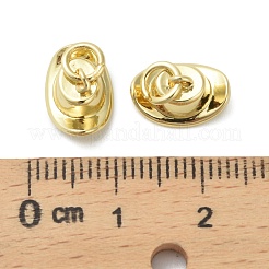 Brass Micro Pave Cubic Zirconia Pendants&nbsp;KK-D384-05G-02