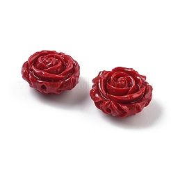 Synthetic Coral Carved Beads&nbsp;CORA-U003-01B-05