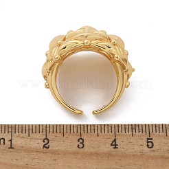 女性用真鍮カフリング  カドミウムフリー＆ニッケルフリー＆鉛フリー  18KGP本金メッキ  18.5mm&nbsp;RJEW-U041-04G