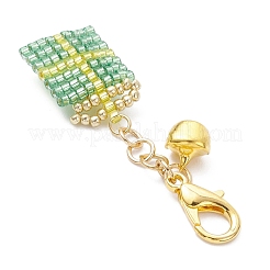 Christmas Gift Handmade Glass Seed Beads Pendant Decoraitons&nbsp;HJEW-MZ00350-02