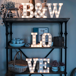 Wooden Letter Ornaments&nbsp;WOOD-GF0001-15-25