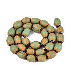 Handmade Millefiori Glass Barrel Beads&nbsp;LA-N002-06D