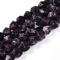 Dyed Natural Sesame Jasper Beads Strands&nbsp;G-T139-8mm-47K