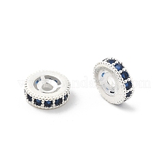 Brass Micro Pave Cubic Zirconia Beads&nbsp;KK-R216-10B-S01