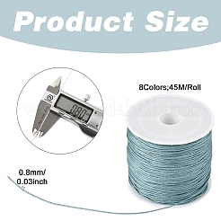 8 Rolls 8 Colors Nylon Braided Cord&nbsp;NWIR-YW0001-13