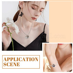 DIY Flat Round Iron & Alloy Heat Transfer Blank Necklaces & Bracelet Making Kits&nbsp;DIY-CA0006-77