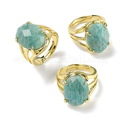 Brass Cuff Open Rings&nbsp;RJEW-D347-03G-15