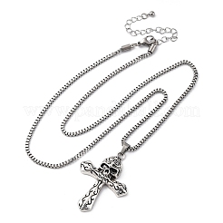 Tibetan Style Zinc Alloy Viking Pendant Necklaces&nbsp;NJEW-Z062-01AS-01