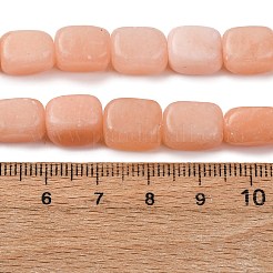 天然ルージュ翡翠ビーズ連売り  直方体の  9.5~12.5x7~9.5x7~9.5mm  穴：1mm  約34個/連  14.96''（38センチメートル）&nbsp;G-D098-D08