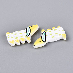 Printed Opaque Resin Beads&nbsp;RESI-N043-04D