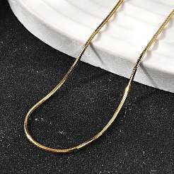 1.2MM 304 Stainless Steel Snake Chain Necklaces for Women Men&nbsp;STAS-V011-04B-G