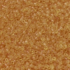 MIYUKIデリカビーズ  シリンダー  日本製シードビーズ  11/0  （db0702)透明ライトトパーズ  1.3x1.6mm  穴：0.8mm  約2000PCS /ボトル  10 G /ボトル&nbsp;SEED-JP0008-DB0702