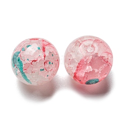Transparent Crackle Glass Beads&nbsp;GLAA-D012-02B