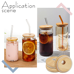 Bamboo Cup Lids&nbsp;DIY-WH0128-41C