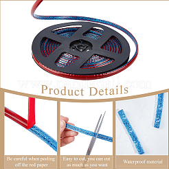 PVC Plastic Edge Banding&nbsp;AJEW-GF0013-89A-01