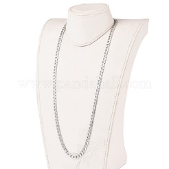 Non-Tarnish Men's 304 Stainless Steel Cuban Link Chain Necklaces&nbsp;NJEW-JN03170-02