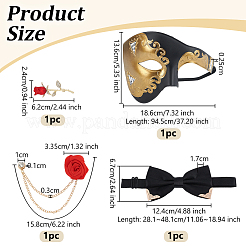 Plastic Masquerade Masks&nbsp;AJEW-OC0014-98A