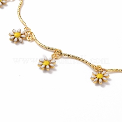 Daisy Charms Alloy Enamel Jewelry Sets&nbsp;SJEW-JS01155
