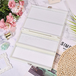 ABSプラスチック製顕微鏡スライド染色ジャー  鉄パーツ  ホワイト  20.5x16~17.6x3.4cm  内径：7.75x20のCM&nbsp;AJEW-WH0696-326