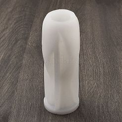 抽象的な花瓶の形の DIY シリコンキャンドル型  香りのよいキャンドル作りに  ホワイト  5.8x16.4cm&nbsp;SIMO-H014-01A