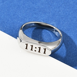 304ステンレススチール製プレーンバンド指輪  番号11:11  ステンレス鋼色  6mm  内径：17.2mm&nbsp;RJEW-P152-01P