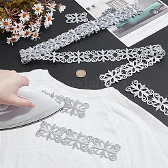 Sew on Ethnic Style Embroidery Flower Polyester Hollow Lace Ribbons&nbsp;OCOR-WH0109-343B