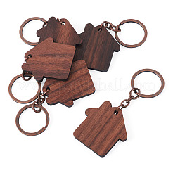 Walnut Wood Pendant Keychains&nbsp;KEYC-TAC0034-06D