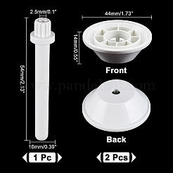 1Pc Plastic Wheel Cover with 2Pcs Plastic Bobbins&nbsp;FIND-GA0004-38