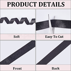 1 Roll Imitation Leather Polyester Ribbon&nbsp;DIY-CL0001-53A