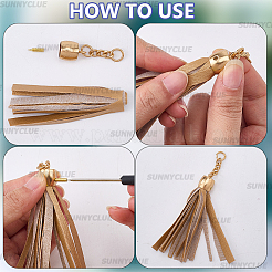 30 Sets 3 Colors Zinc Alloy Cord Ends&nbsp;FIND-SC0023-69
