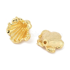 真鍮製ビーズキャップ  花  18KGP本金メッキ  14.5x13.5x2.5mm  穴：1.2mm&nbsp;KK-V015-01G-01