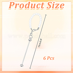 6Pcs Glass Pearl Cup Handle Charms&nbsp;HJEW-AR00024