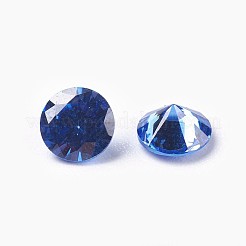 Cubic Zirconia Pointed Back Cabochons&nbsp;ZIRC-WH0001-B10