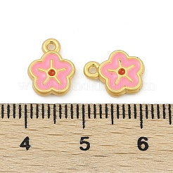 合金エナメルビーズ  カドミウムフリー＆鉛フリー  花  10.5x8x2mm  穴：1mm&nbsp;PALLOY-D369-26MG-01