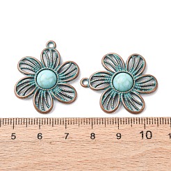Alloy with Synthetic Turquoise Pendants&nbsp;FIND-B055-01M