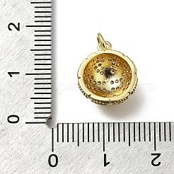 Brass Micro Pave Cubic Zirconia Charms&nbsp;KK-C090-11G